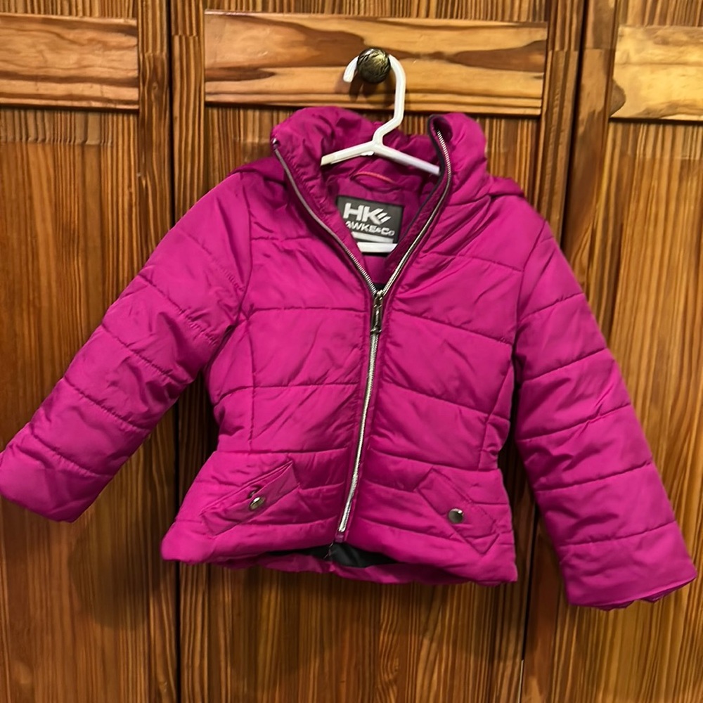 Hawke & Co. girls winter coat in size 2T magenta